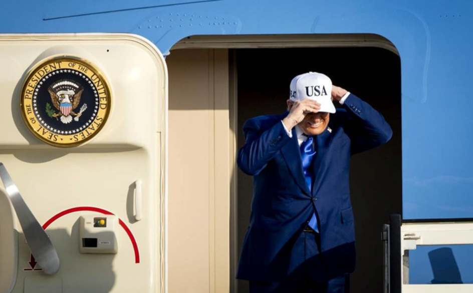 (Видео) Трамп на летот за Израел: Војната е завршена