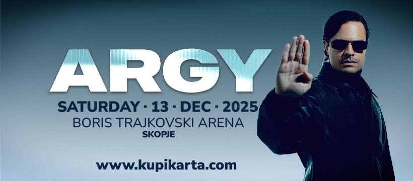 Глобалниот феномен ARGY - по Tomorrowland и Бразил, на 13 декември директно во Скопје
