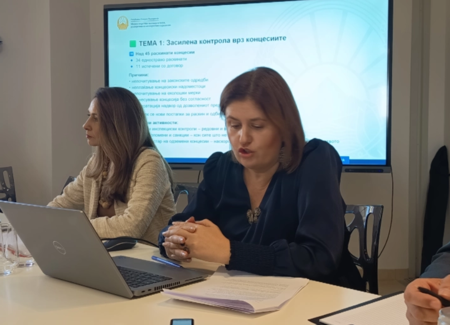 Божиновска: Раскинати над 45 концесии поради непочитување на законите и еколошките мерки - Press24